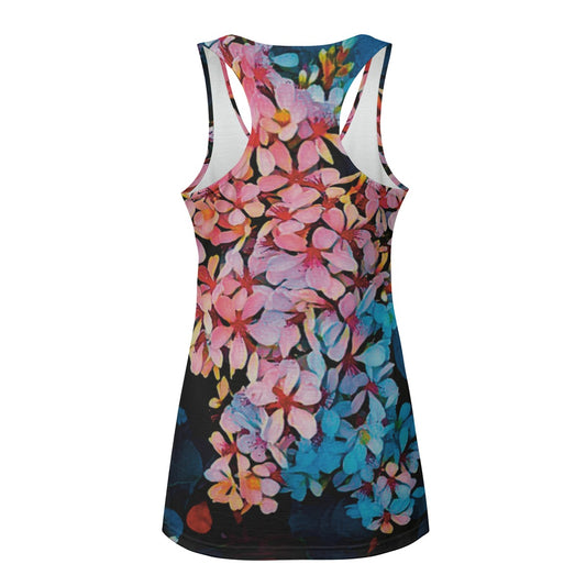 “Pink India Hawthorn” Eco-friendly Women's Tank Top