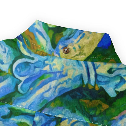 “Arcadia” Men's Casual Lapel Long Sleeve Shirt|125GSM Cotton