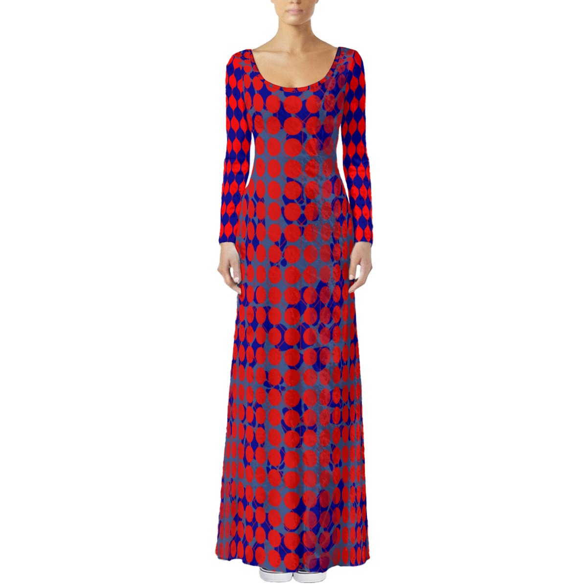 “Selene”  Women's Velvet Shine Maxi Dress