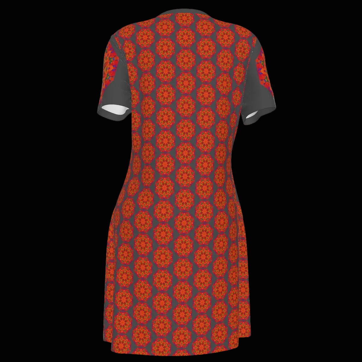 “Warm Hexa” Women's V Neck Dress|180GSM Cotton