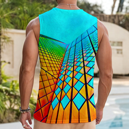 “Opera House 1” Men's Tank Top With Drawstring