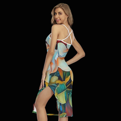 “Gardenia” Women's Back Cross Cami Dress