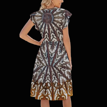 “Gothic Rose”  Women's Midi Dress