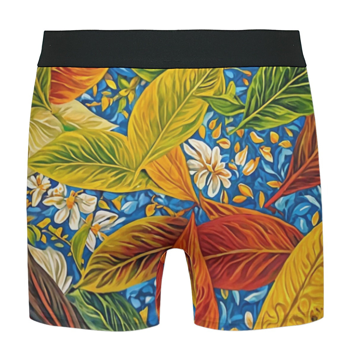 “Botanical Rhapsody” Men's Stretch Boxer Briefs