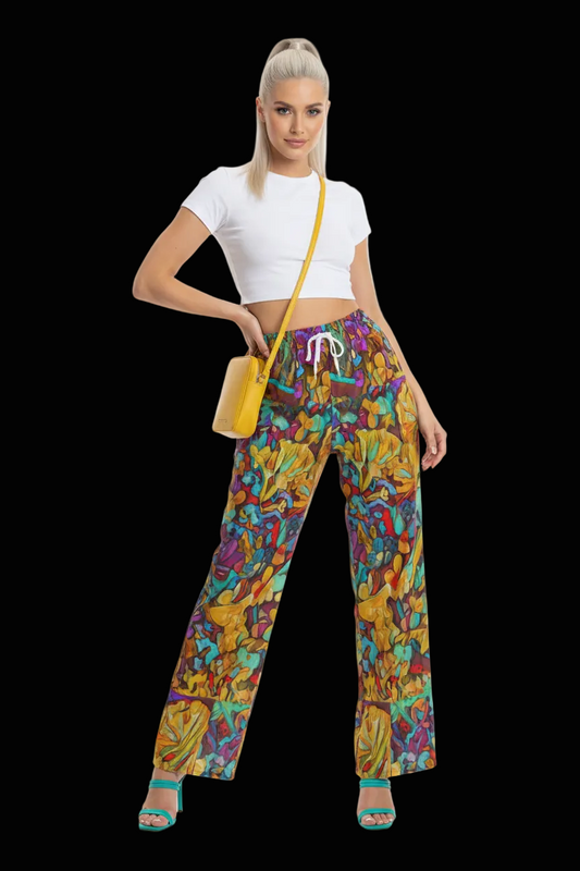 “Abundance”  Unisex Wide Leg Pants | Interlock