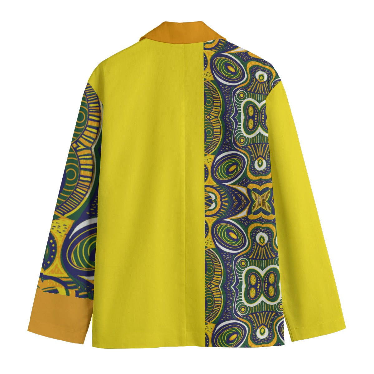 “Ancestral Tapestry” Men's Casual Flat Lapel Collar Blazer | 245GSM Cotton