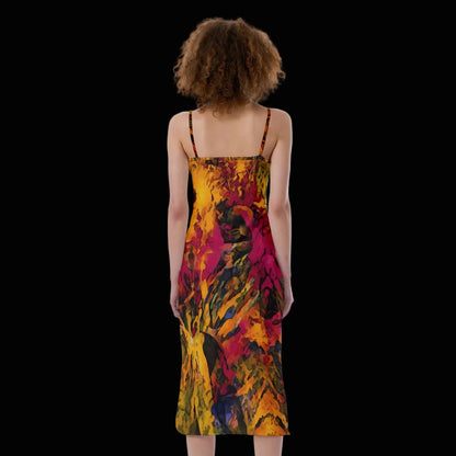 “Golden Flux” Women's Cami Dress