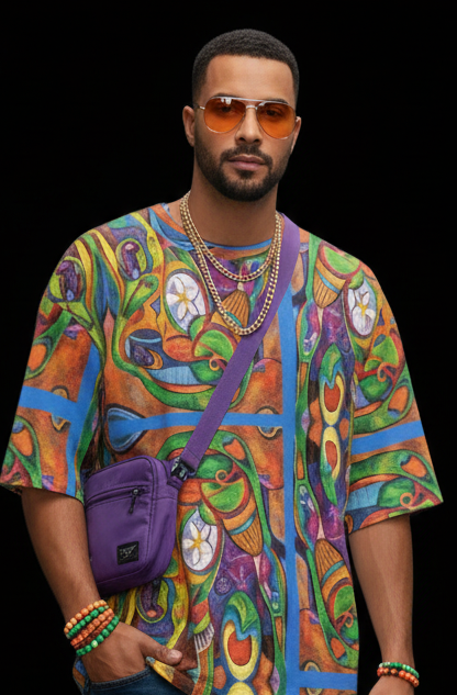 “Zoran” Men's Drop Shoulder T-shirt With Short Sleeve