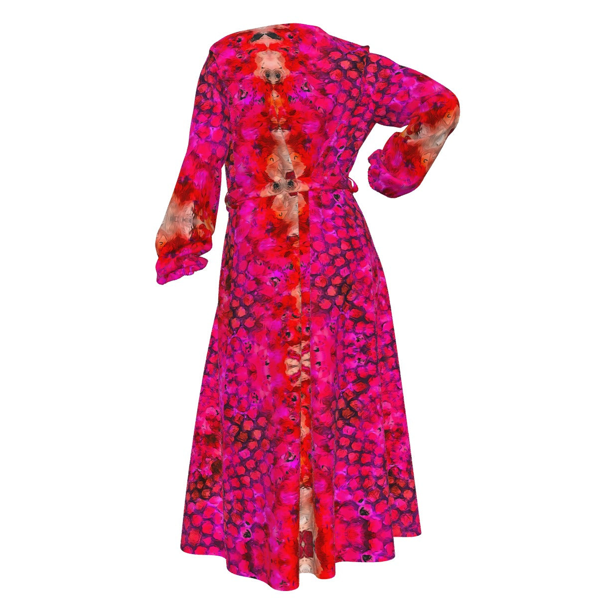 Women's Lace-up Chiffon Robe
