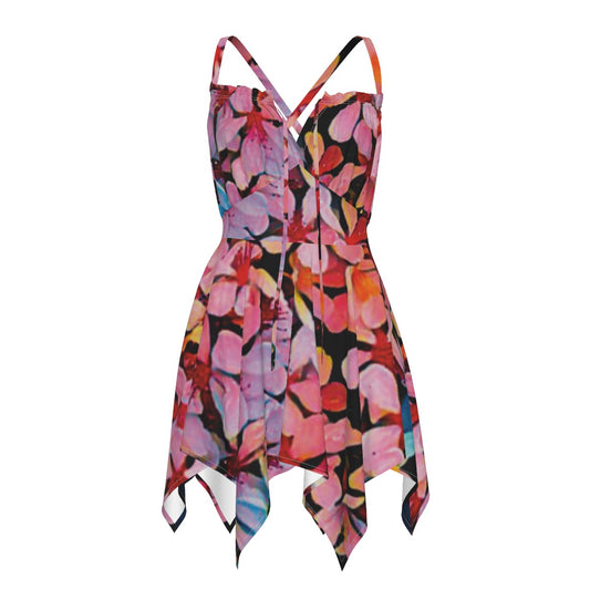 “Pink India Hawthorn” Women's Slip Dress