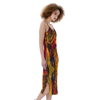 “Golden Flux” Women's Cami Dress