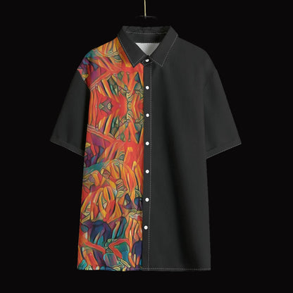 “Chromatic Fusion”  Unisex Shirt With Folding Sleeve