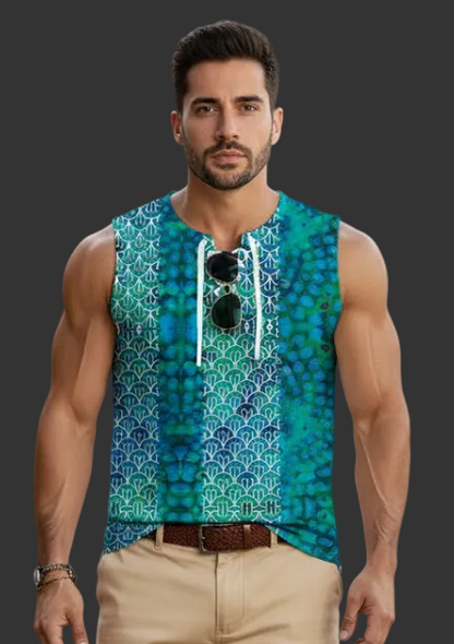Men's Tank Top With Drawstring