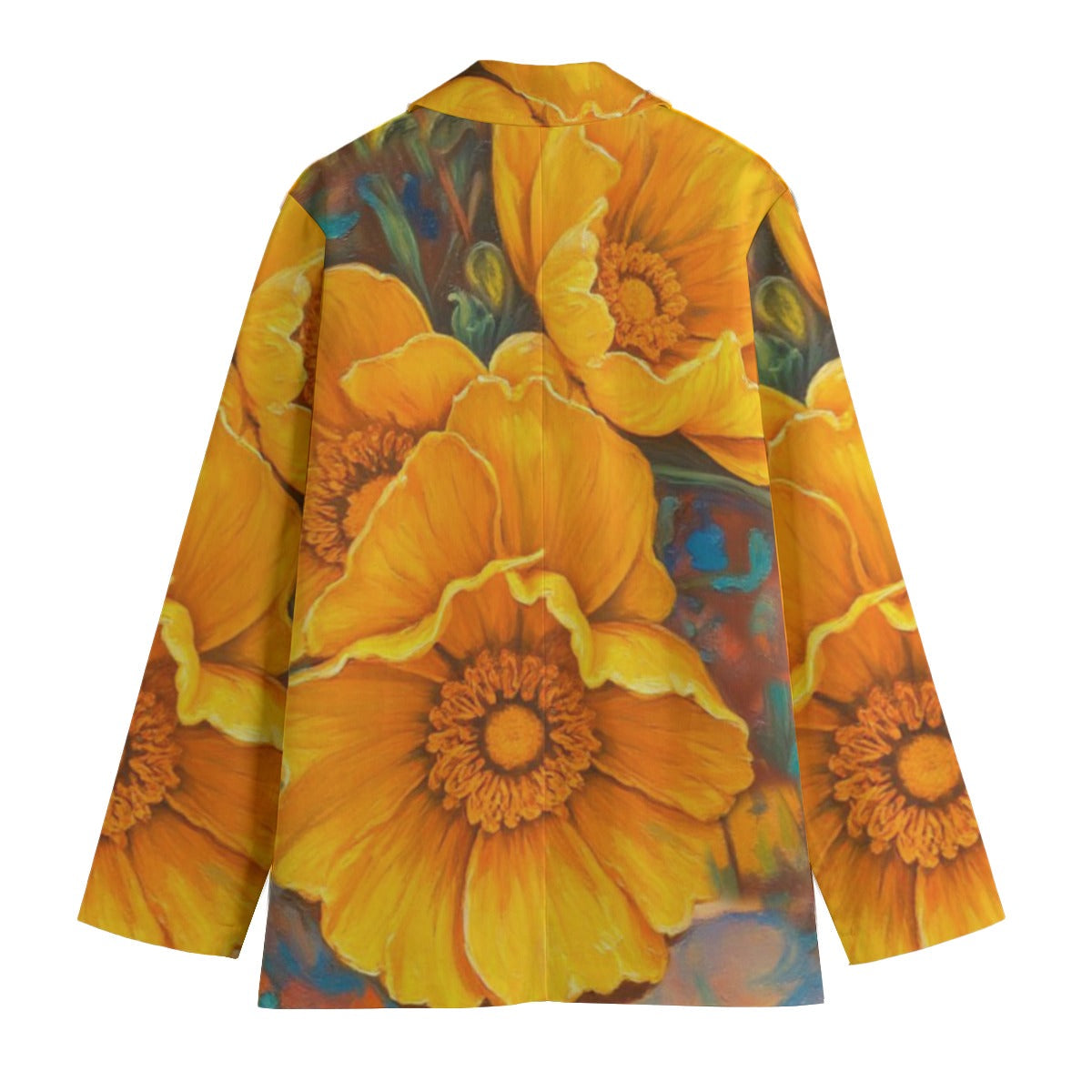 “Golden Cascade” Women's Leisure Blazer | 245GSM Cotton