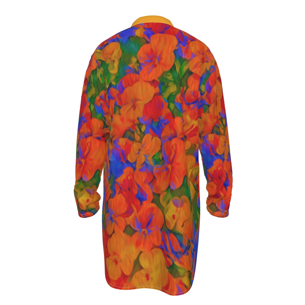 “Colour Garden”  Men's Stand-up Collar Long Shirt