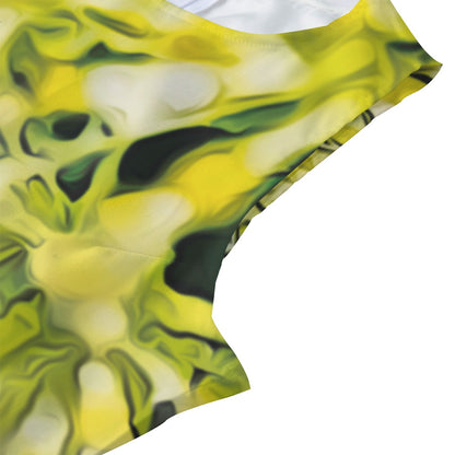 “White Bottlebrush”  Women's Beach Perspective Chiffon Sleeveless Dress