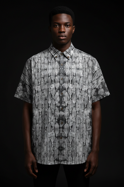 “Ashfall’ Men's Breathable Cotton Shirt|125GSM