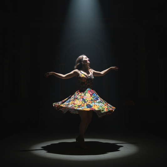 “Midnight Garden” Women's Spaghetti Strap Dress