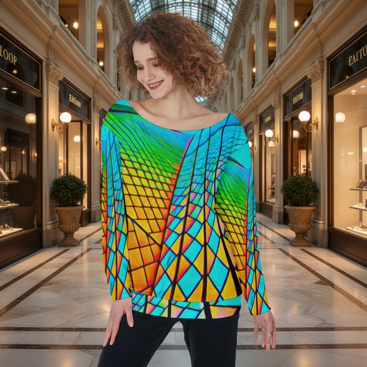“Opera House 1” Women's Off-Shoulder Sweatshirt