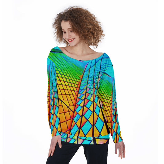 “Opera House 1” Women's Off-Shoulder Sweatshirt