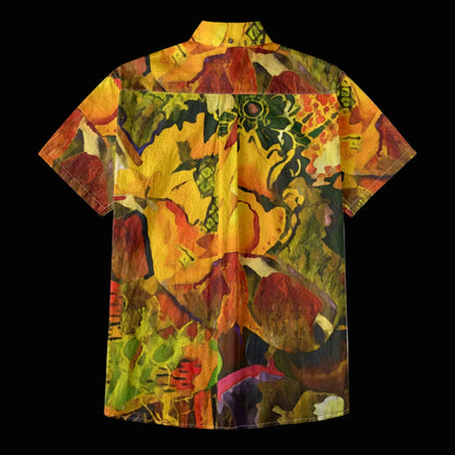 “Outback Topography” Men's Breathable Cotton Shirt|125GSM