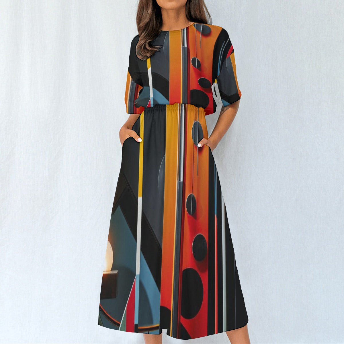 "Mars" Women's Elastic Waist Dress