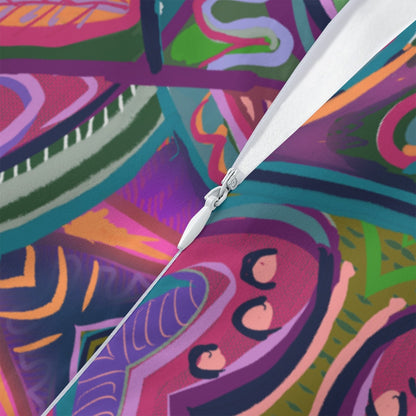 “Colour Burst”  Women's Beach Perspective Chiffon Sleeveless Dress