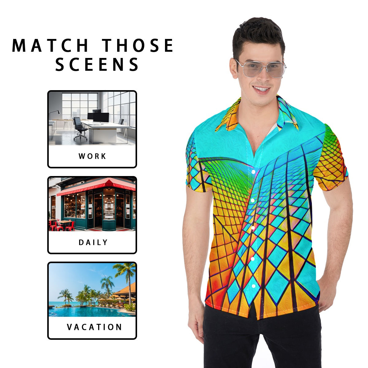 “Opera House 1” Print Men's Shirt