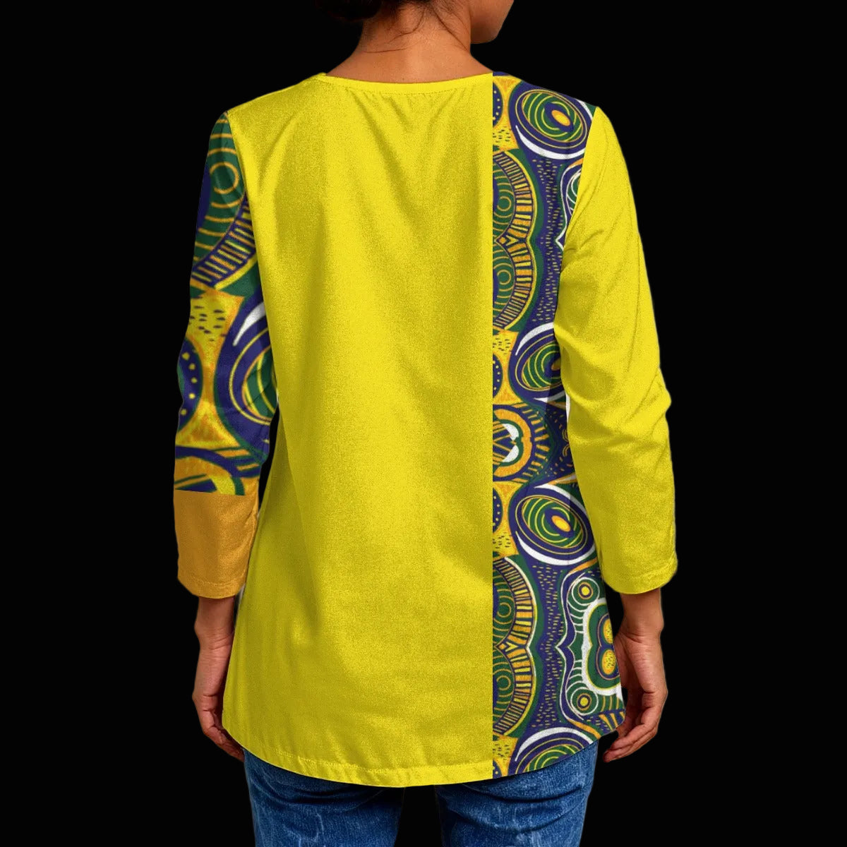 “Ancestral Tapestry”  Women's Faux Sweater Cardigan