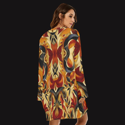 “Solstice” Women's Loose Crew Neck Dress