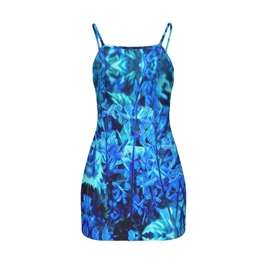 “Electric Blue”  Women's Cami Dress (Plus Size)