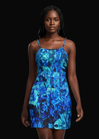 “Electric Blue”  Women's Cami Dress (Plus Size)