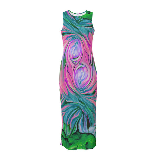 “Noosa” Women's Beach Perspective Chiffon Sleeveless Dress