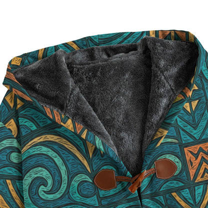 ‘Rapanui’ Men's Canvas Button Fleece Windbreaker