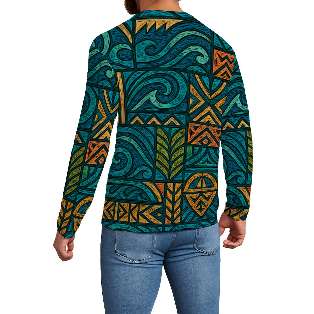 ‘Rapanui’ Men's Long Sleeve T-Shirt