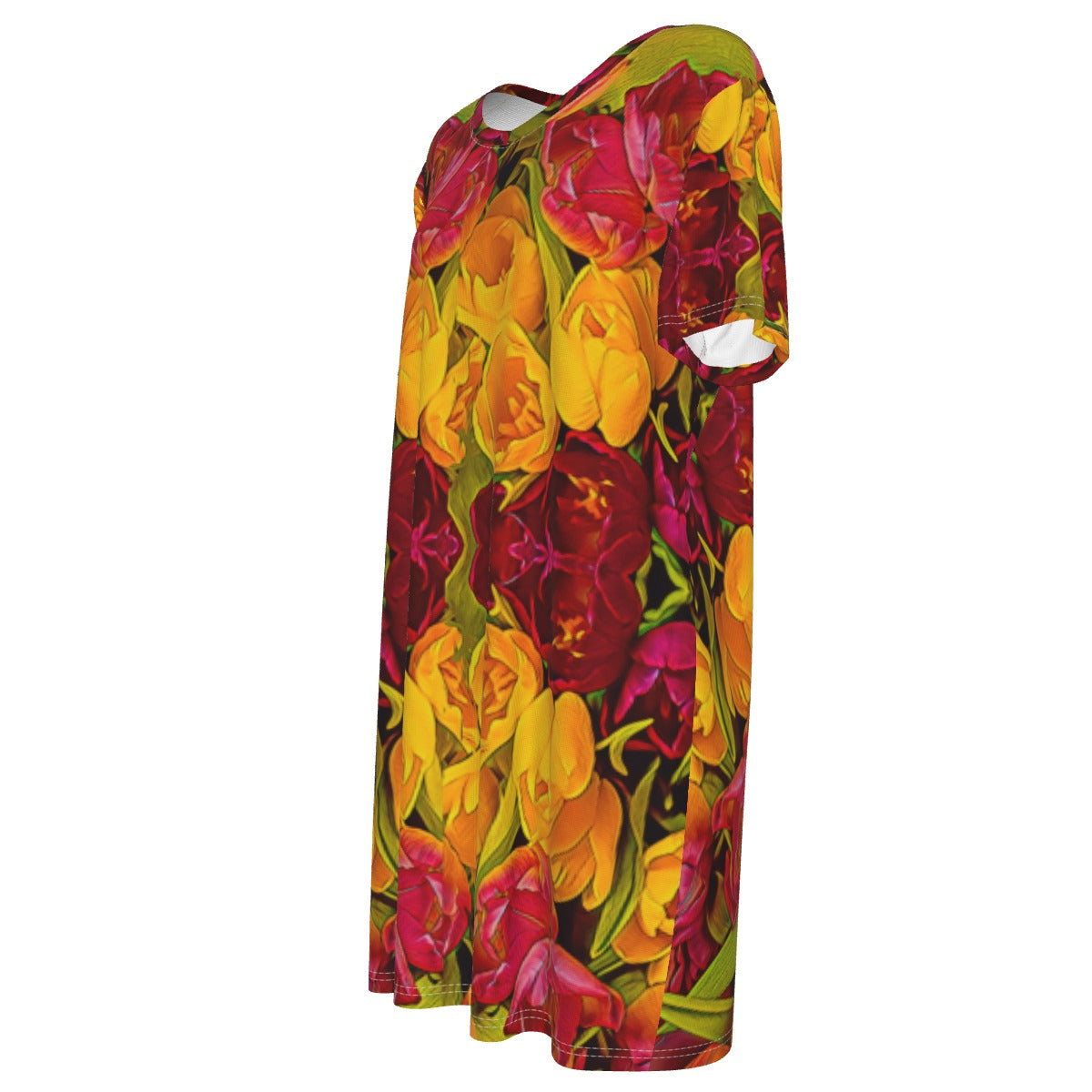 “Radiant Harmony” Women's Waist Tight Dress | 190GSM Cotton