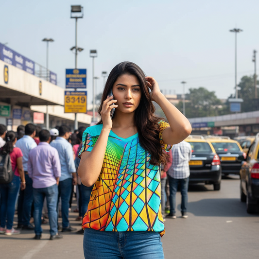 “Opera House 1” Women's V-neck Short Sleeve T-shirt