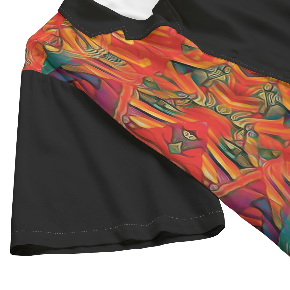 “Chromatic Fusion”  Hawaiian Rayon Shirt | 115GSM Rayon