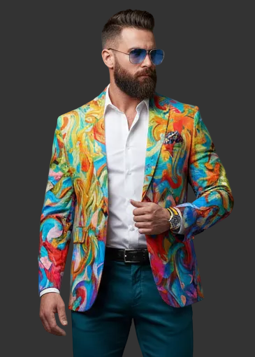 “Coober Pendy”  Men's Casual Flat Lapel Collar Blazer | 245GSM Cotton