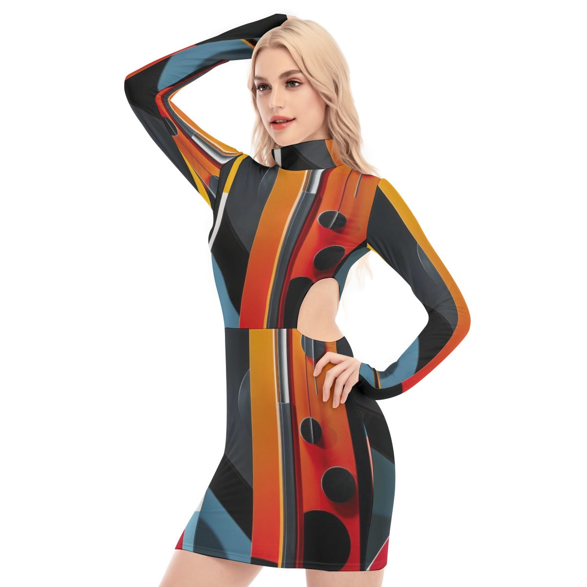 "Mars" Women's Waist Hollow Hip Dress