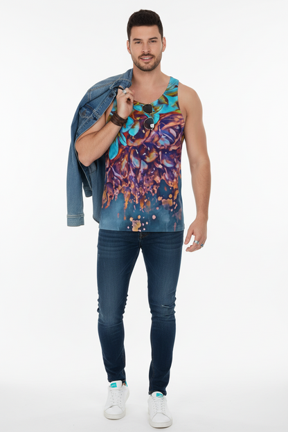 “Blue Clivea”  Men's Tank Top