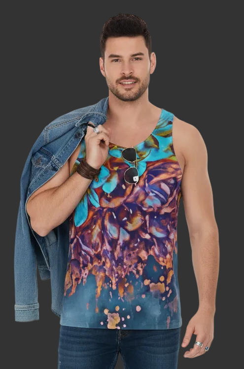 “Blue Clivea”  Men's Tank Top