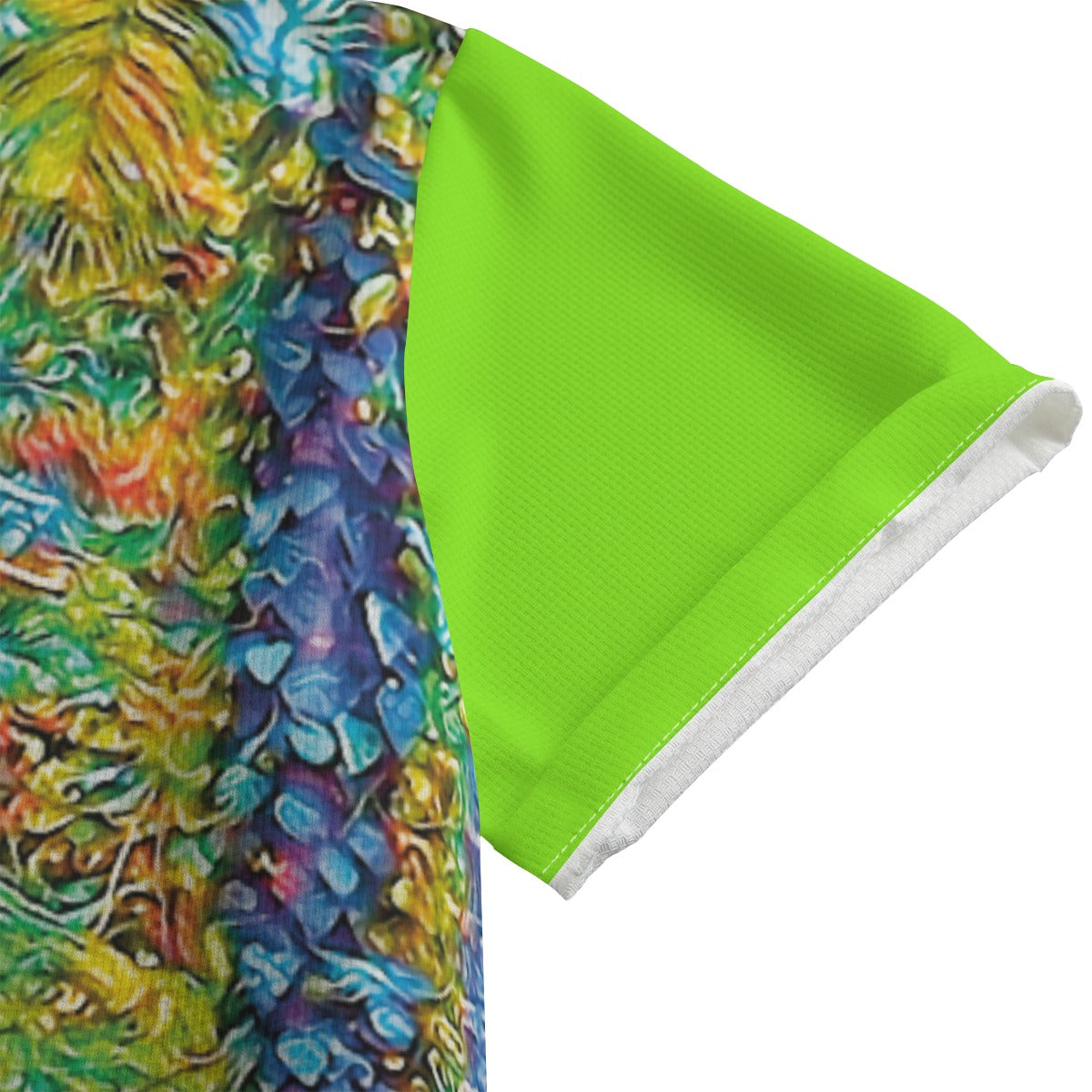 “Flouro Jungle” Unisex Shirt With Folding Sleeve