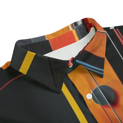 "Mars" Unisex Imitation Silk Shirt Suit