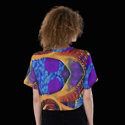 “Colour Vortex” Cropped T-Shirt