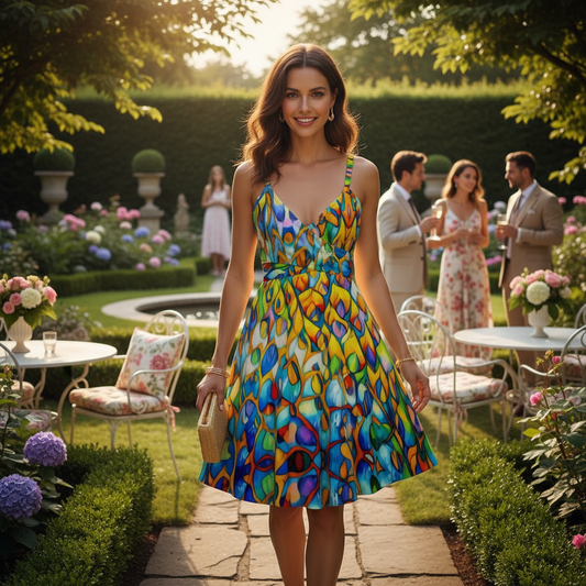 “Prism” Women's Spaghetti Strap Dress