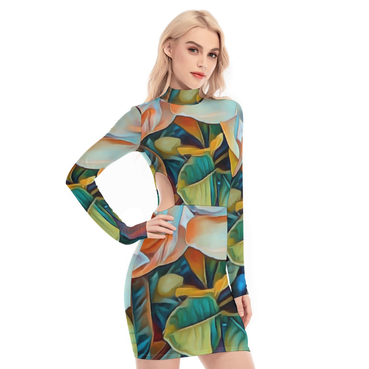 “Gardenia” Women's Waist Hollow Hip Dress