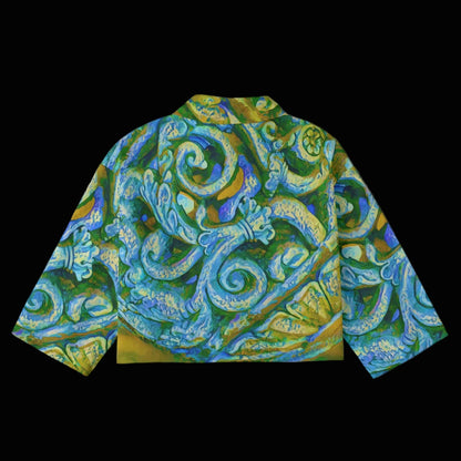 “Arcadia” Women's Cropped Jacket | 245GSM Cotton