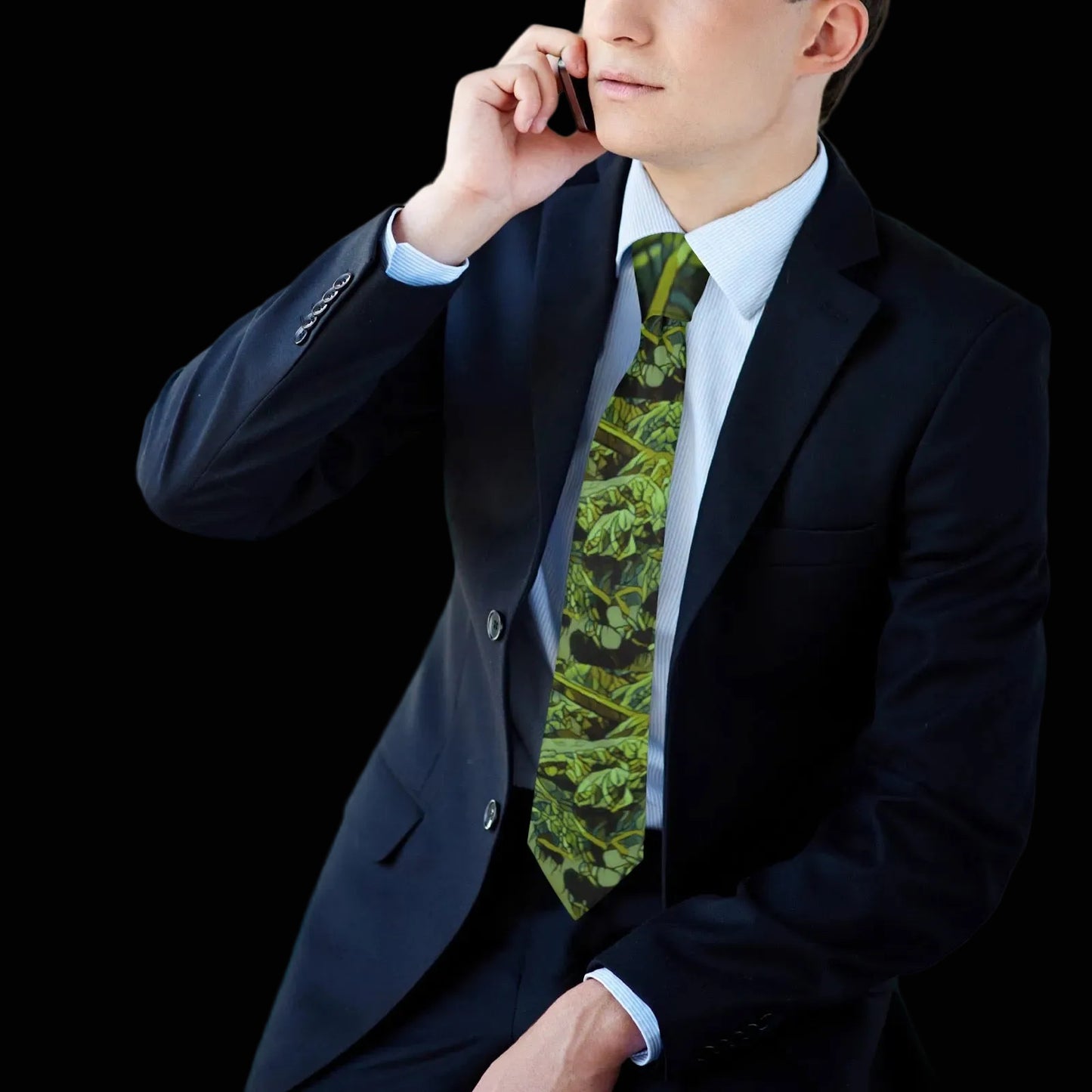 “Nephrite” tie Classic Necktie (Two Sides)