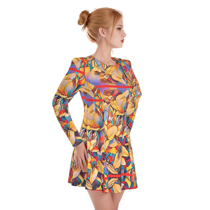 “Fragmented Bloom”  Women's Irish Dress